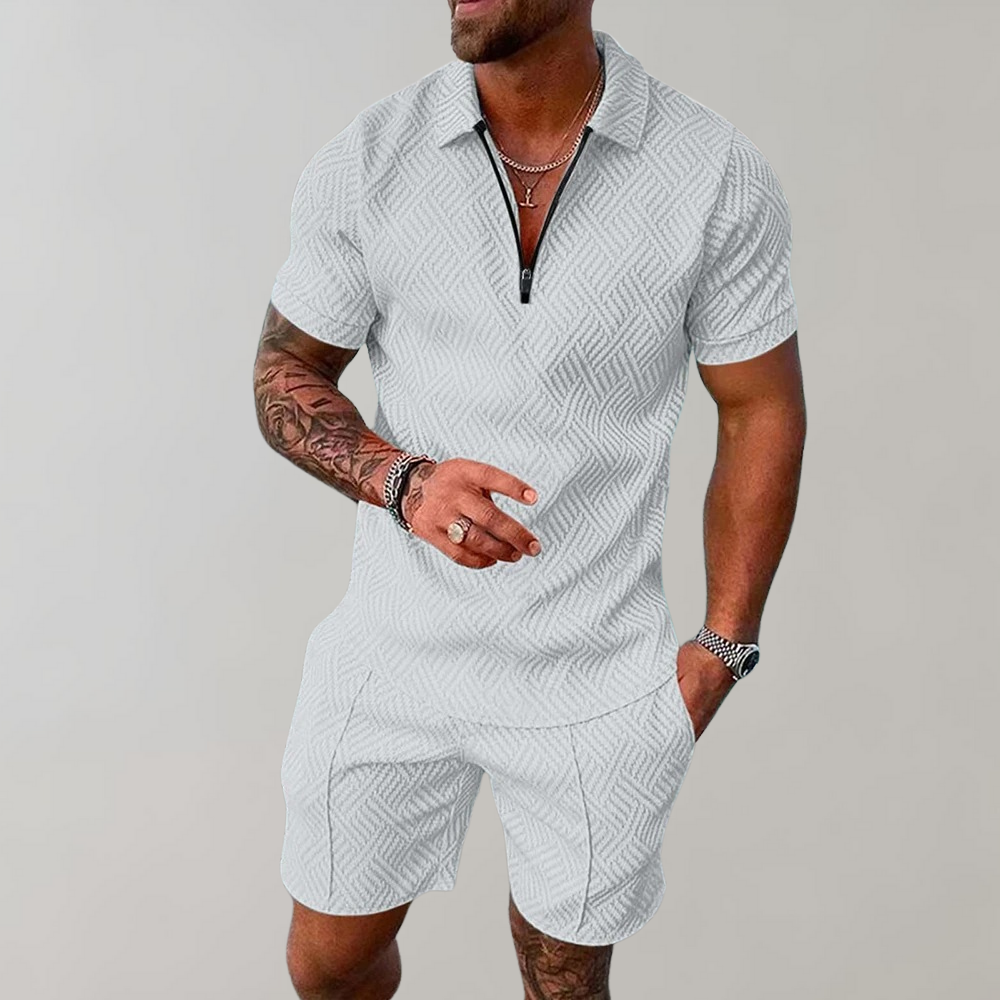 Zomerset voor Heren – Polo Shirt & Korte Broek in Eén Stijlvolle Combinatie