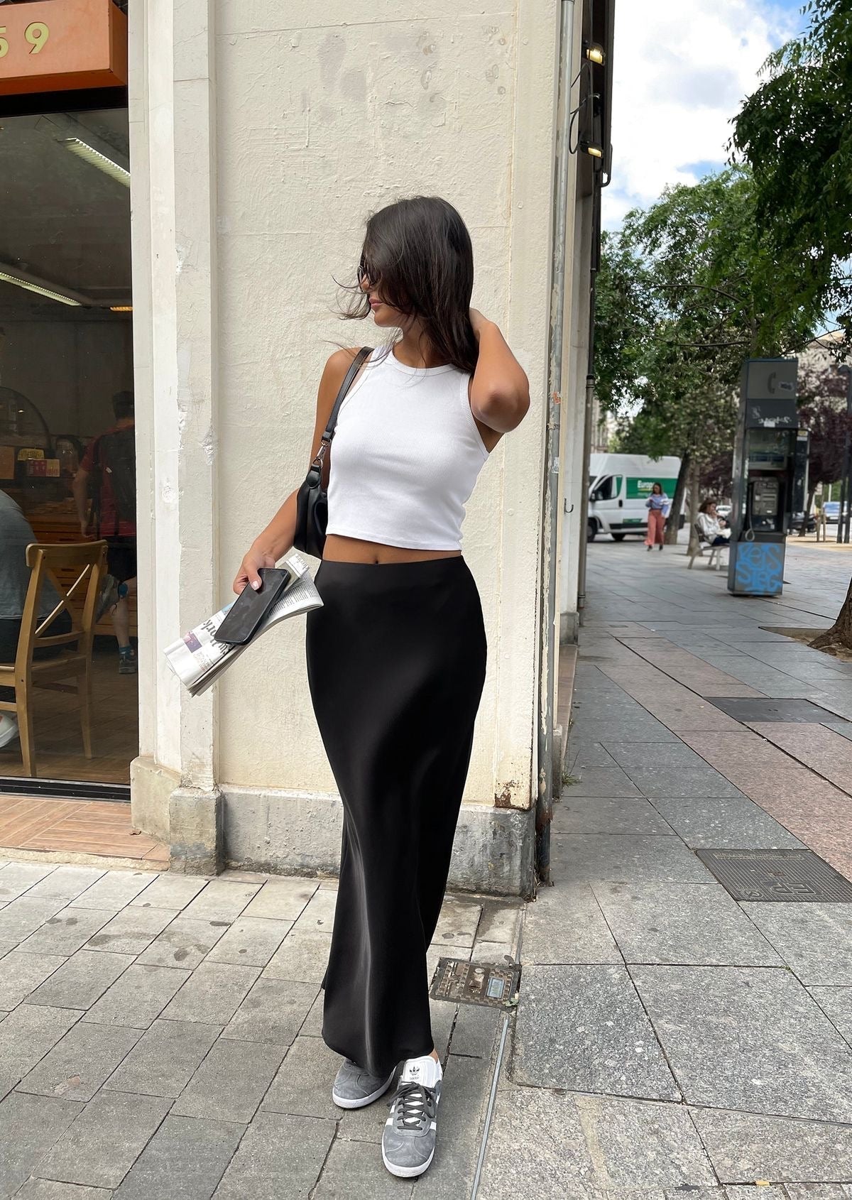 Satijnen Maxi Rok - Elegant & Comfortabel