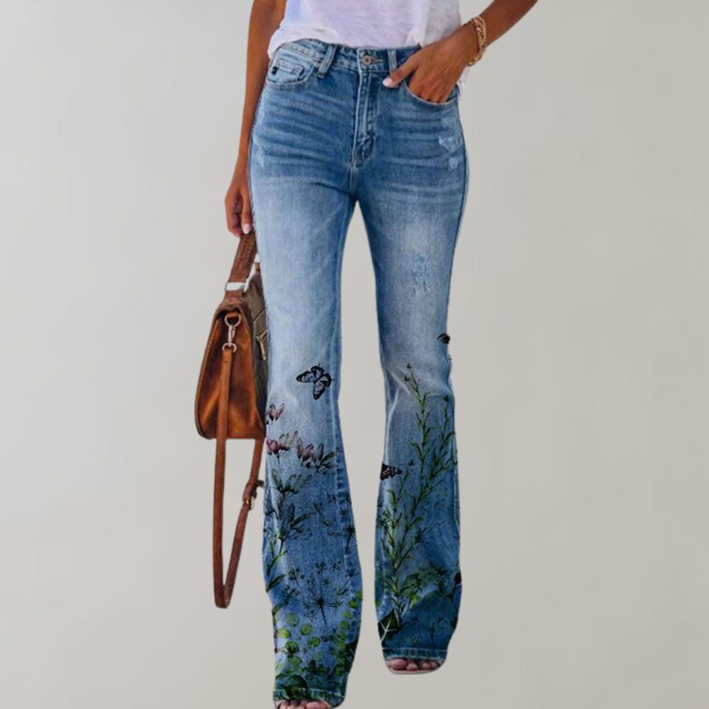 Flare Broek Dames – Zomerstijl met Print & Comfort