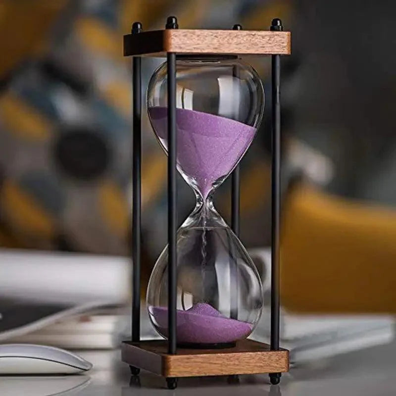 Elegante Zandloper Klok van 60 Minuten – Decoratief en Functioneel