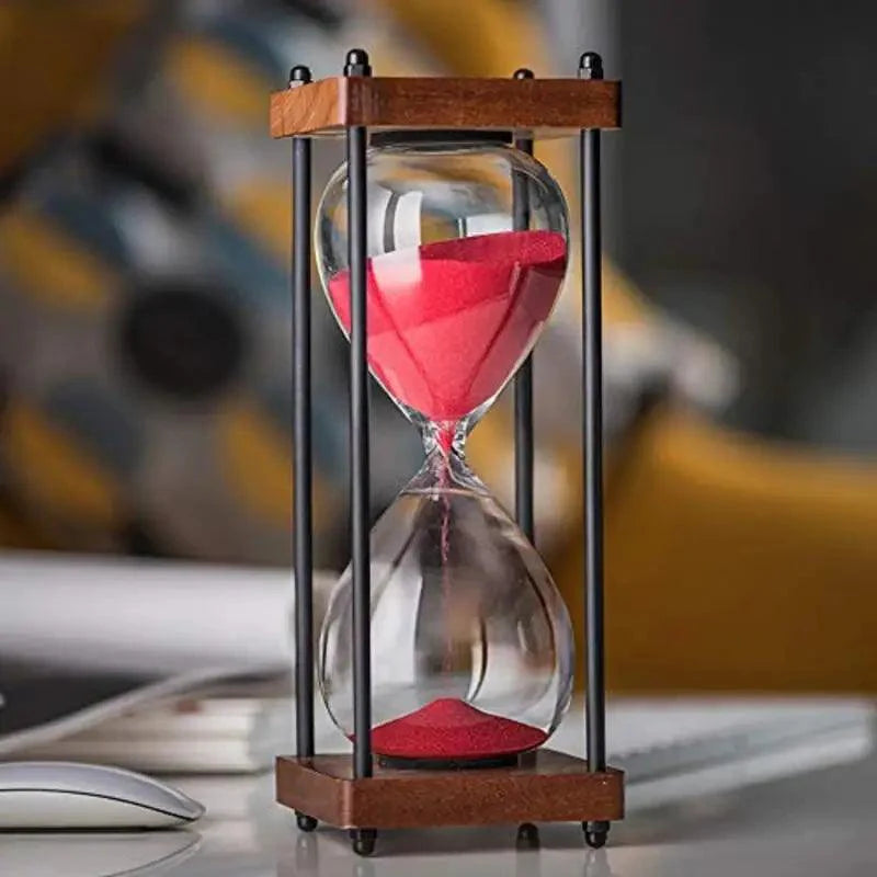 Elegante Zandloper Klok van 60 Minuten – Decoratief en Functioneel