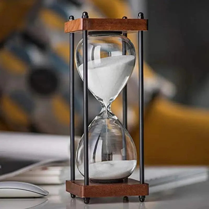 Elegante Zandloper Klok van 60 Minuten – Decoratief en Functioneel