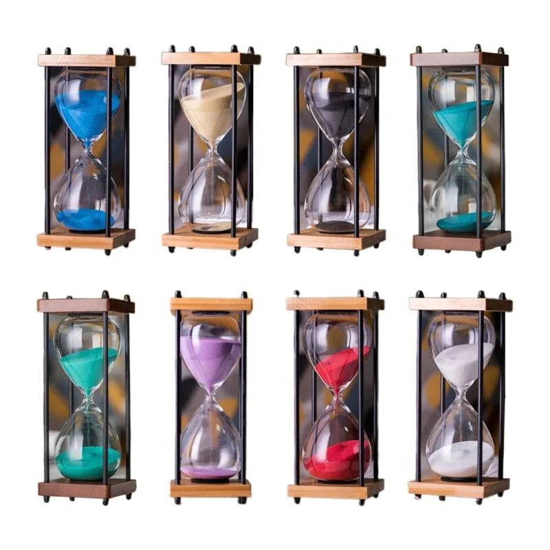 Elegante Zandloper Klok van 60 Minuten – Decoratief en Functioneel