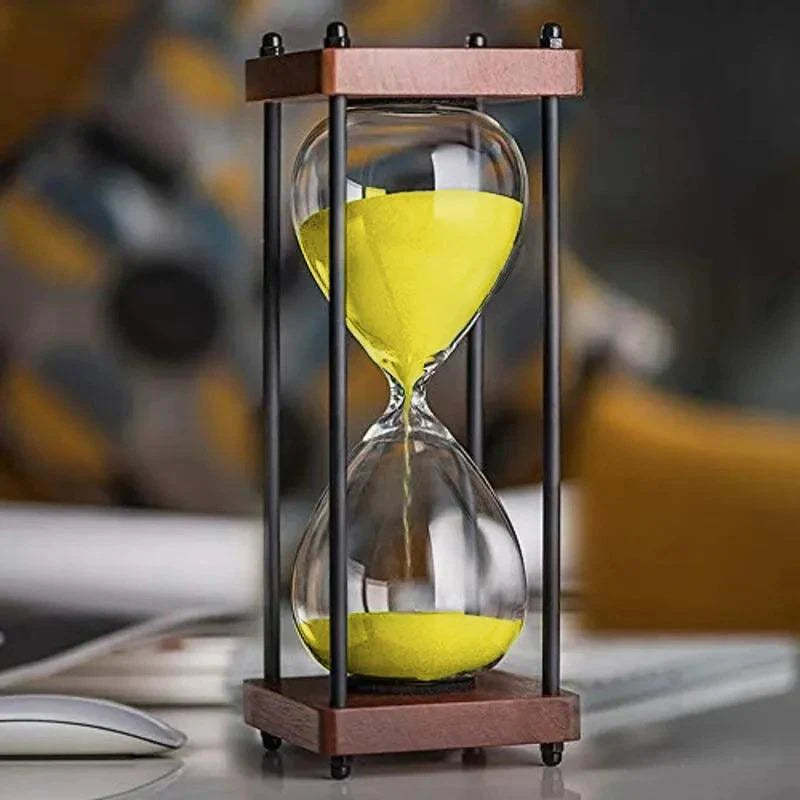 Elegante Zandloper Klok van 60 Minuten – Decoratief en Functioneel