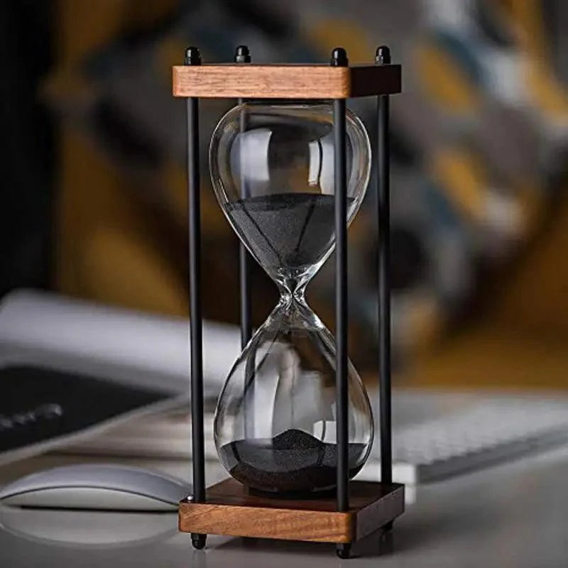 Elegante Zandloper Klok van 60 Minuten – Decoratief en Functioneel