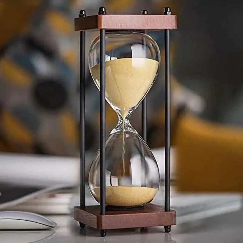 Elegante Zandloper Klok van 60 Minuten – Decoratief en Functioneel