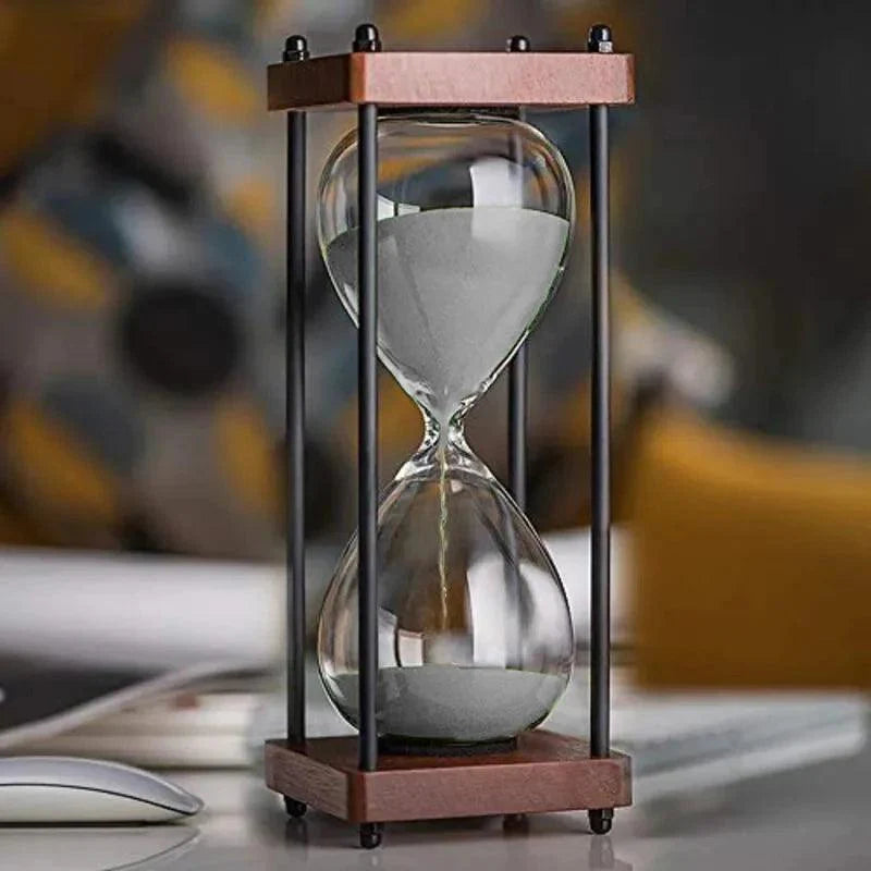 Elegante Zandloper Klok van 60 Minuten – Decoratief en Functioneel