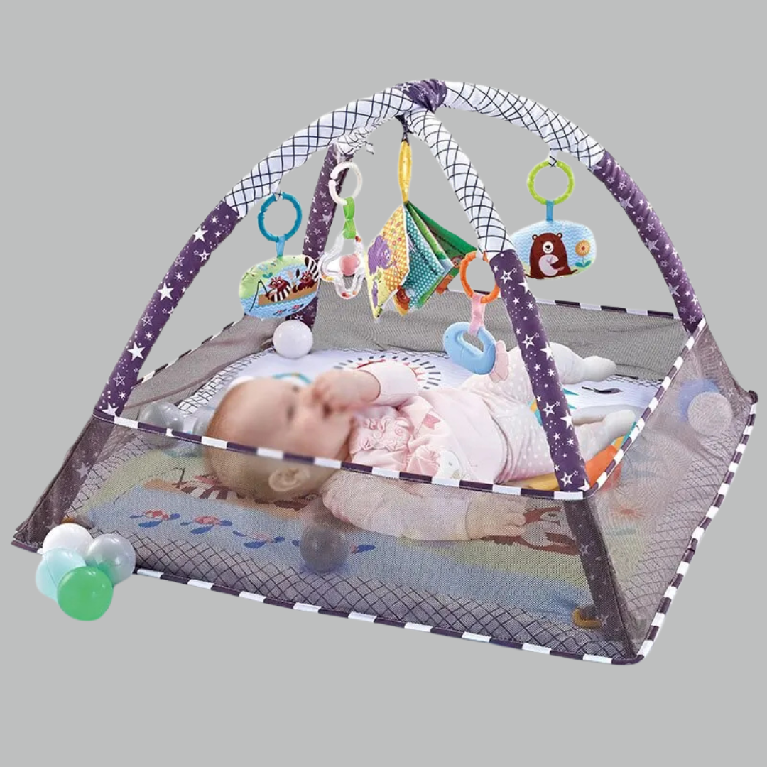 Baby Speelmat met Gym – Leren & Spelen vanaf 0+ mnd