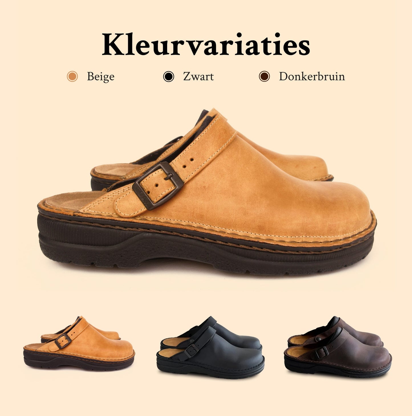 Orthopedische leren instapschoenen voor heren – Comfort & steun bij elke stap
