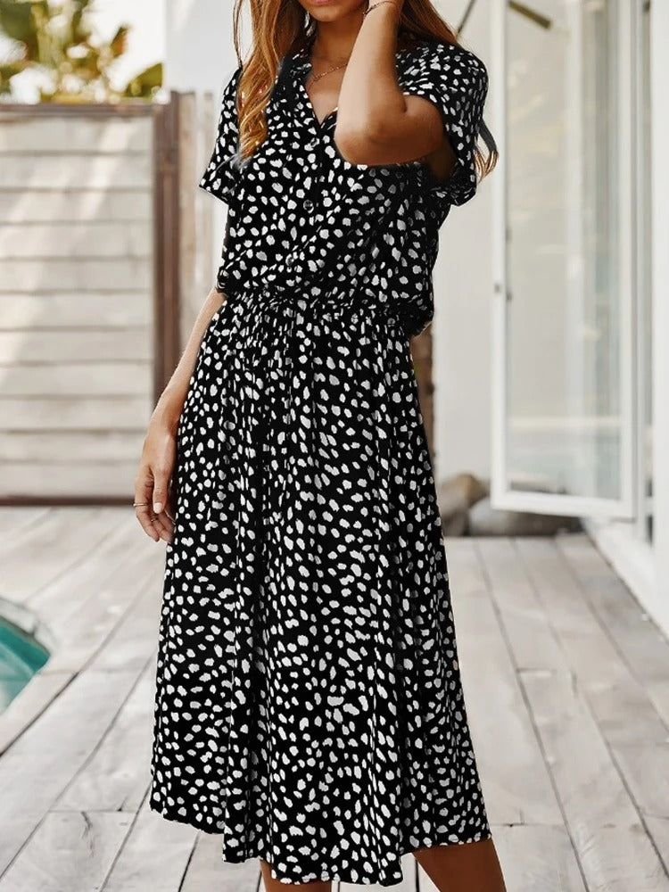 Luchtige Zomerjurk met Print – Comfortabel & Stijlvol