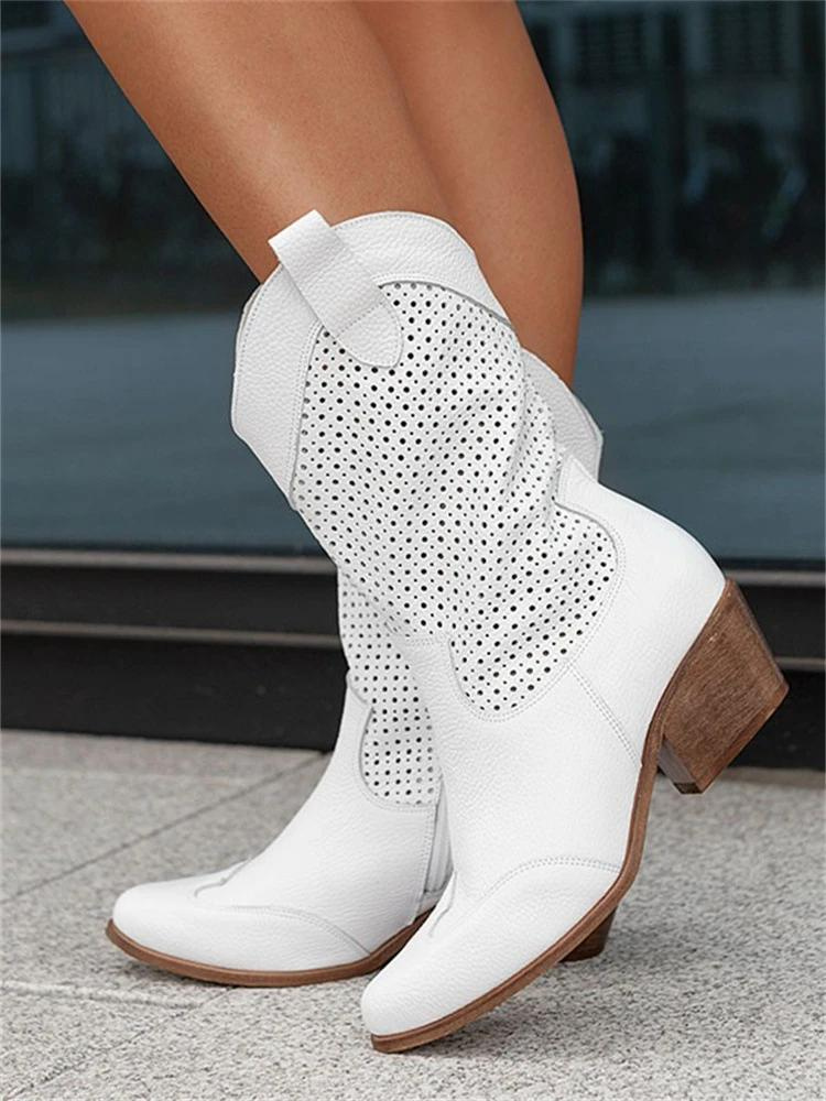 Witte Cowboylaarzen met Western Flair