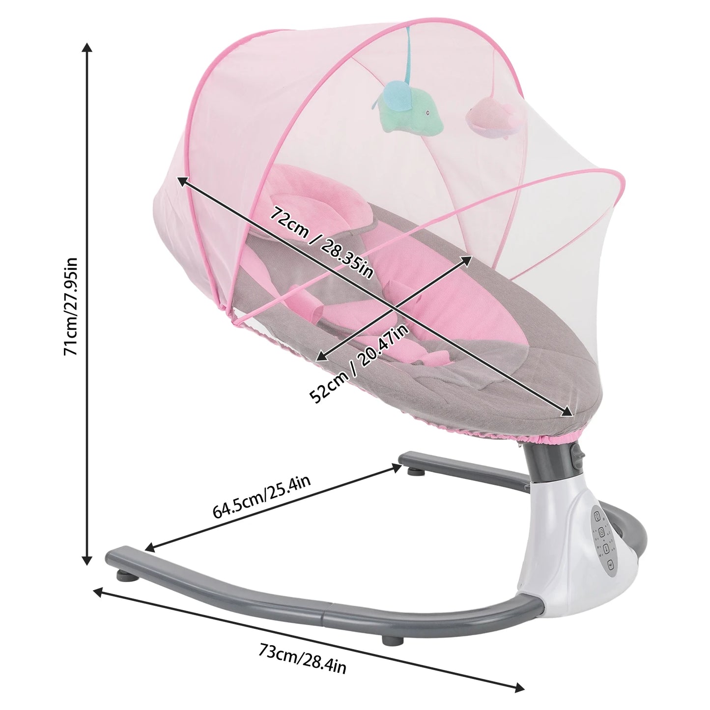 Baby Schommelstoel – Elektrisch & Met Afstandsbediening-Novormo
