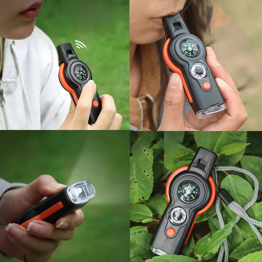 7-in-1 Survival Fluit - Multifunctionele Tool voor Outdoor Avonturen-Novormo