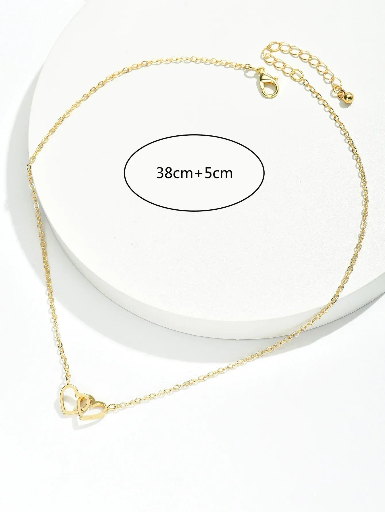 Dubbele Hartjesketting voor Dames – Verfijnd & Symbolisch Design
