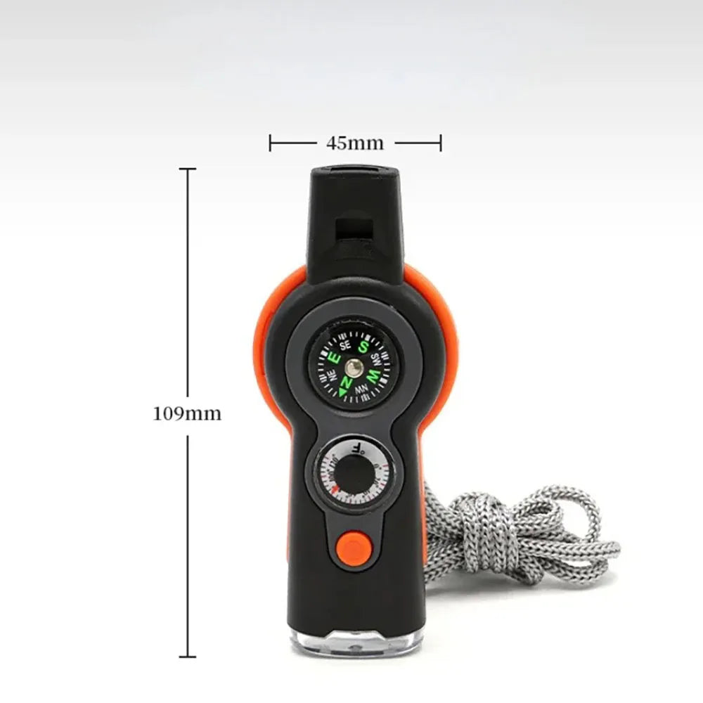 7-in-1 Survival Fluit - Multifunctionele Tool voor Outdoor Avonturen-Novormo