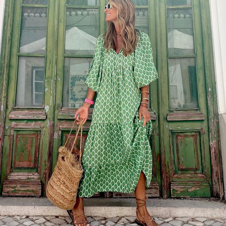 Luchtige losse maxi-jurk Avianna – stijlvolle zomerjurk voor dames