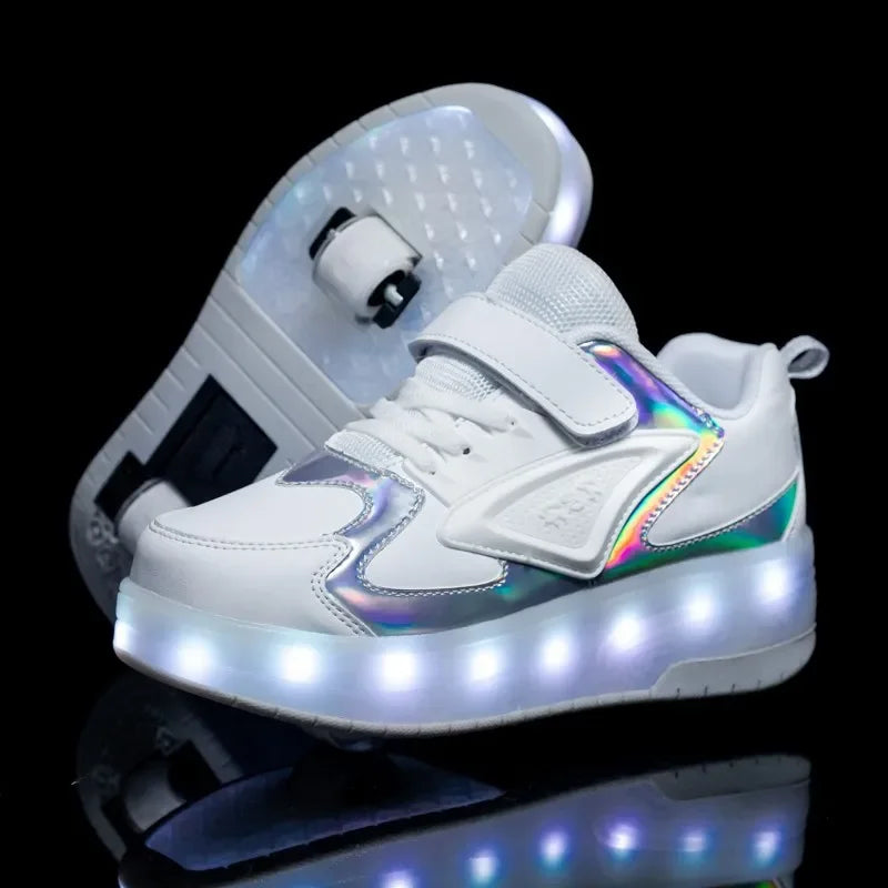 LED Wieltjesschoenen voor Kinderen – Oplichtend & Verstelbaar