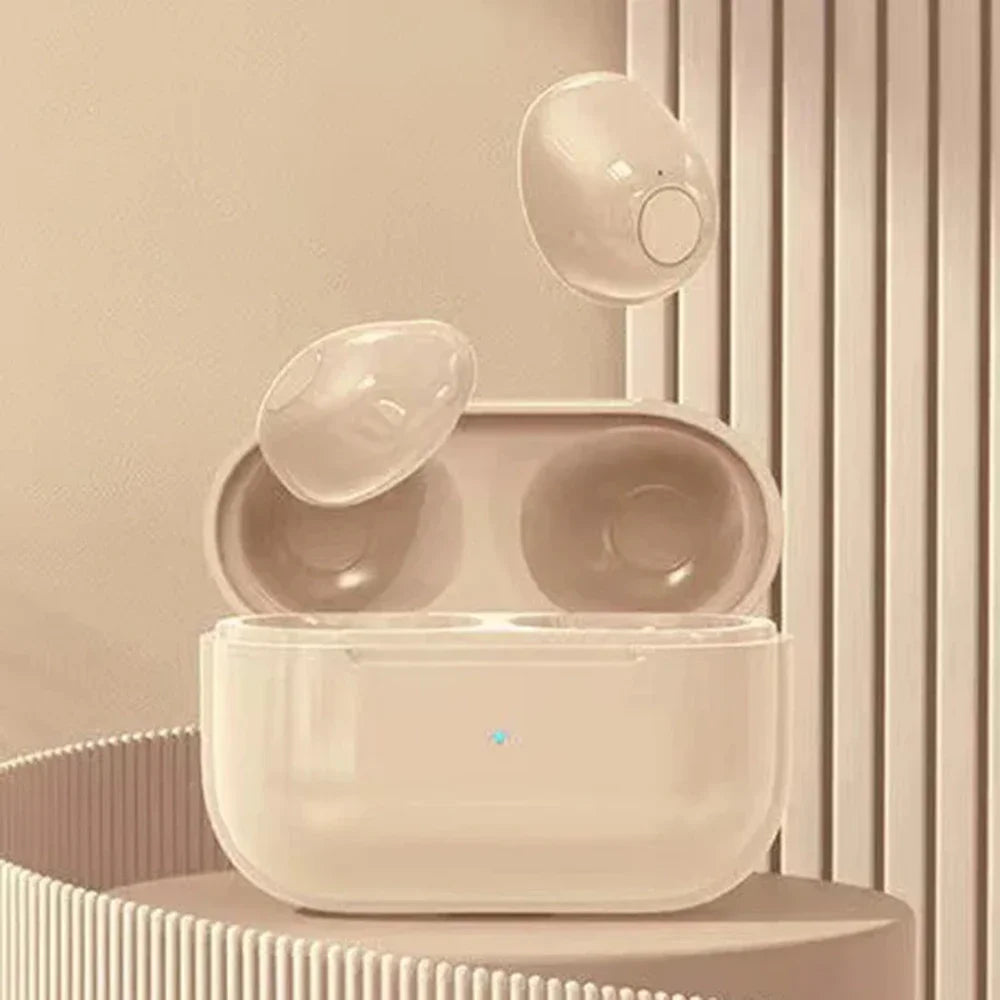 Onzichtbare Mini Bluetooth Oordopjes – Draadloze In-Ear TWS met Geluidsreductie & Waterdichte Pasvorm
