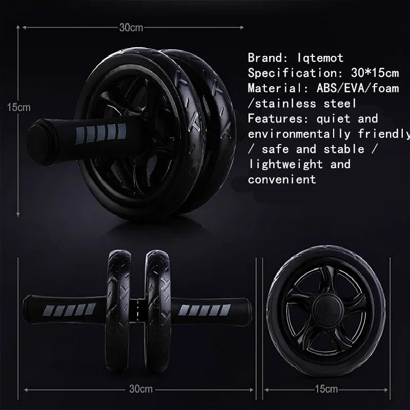 AB Roller Wheel - Stille Buikspiertrainer voor Thuis & Sportschool-Novormo