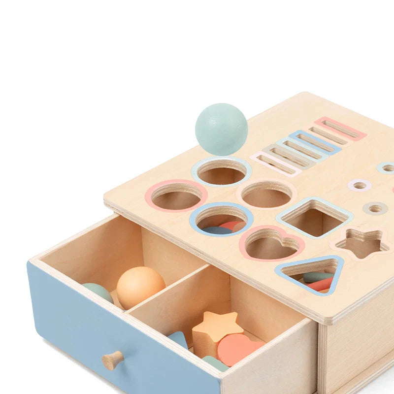 Houten Montessori Speelbox voor Baby’s en Peuters