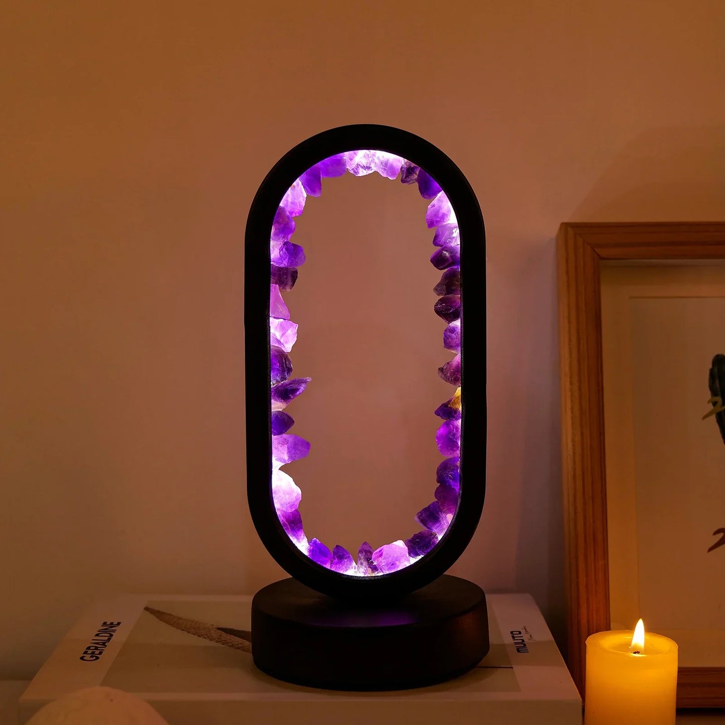 Amethist Lamp – Natuurlijke Kristallamp met Rustgevende Gloed