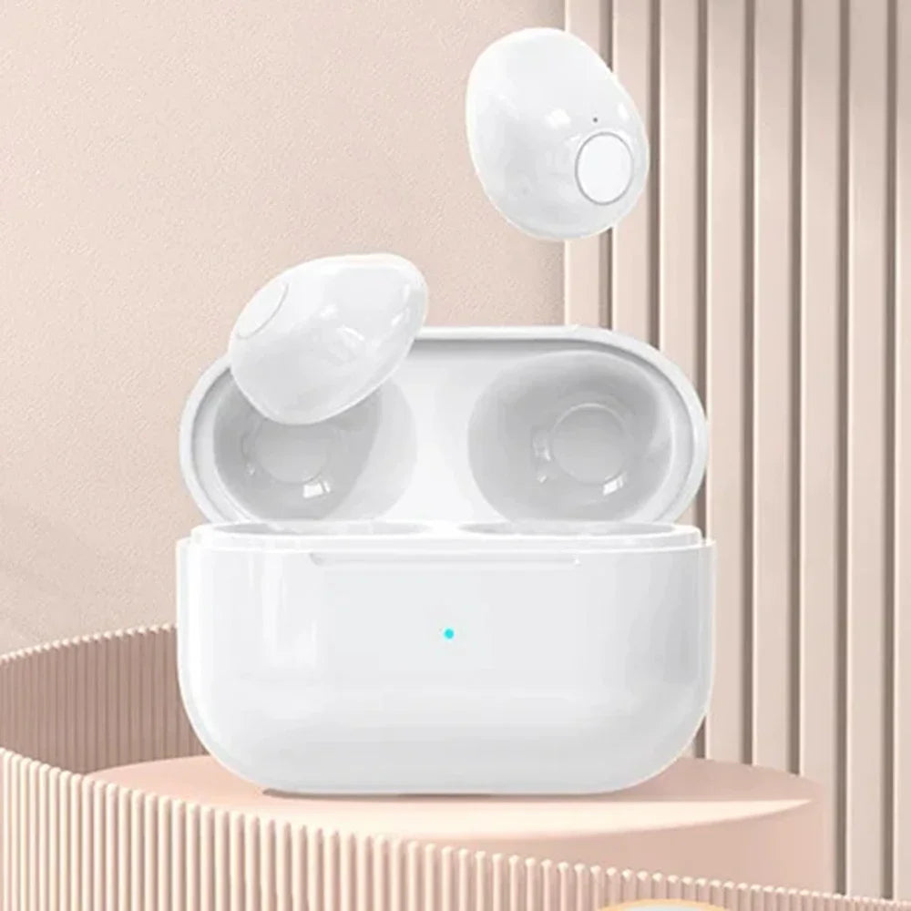 Onzichtbare Mini Bluetooth Oordopjes – Draadloze In-Ear TWS met Geluidsreductie & Waterdichte Pasvorm