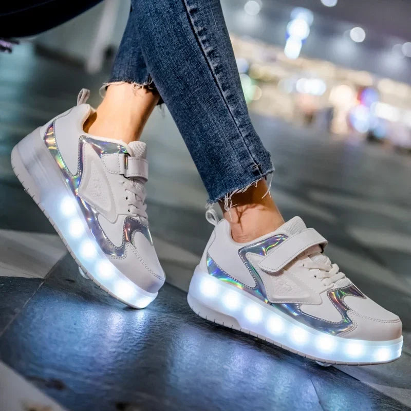 LED Wieltjesschoenen voor Kinderen – Oplichtend & Verstelbaar