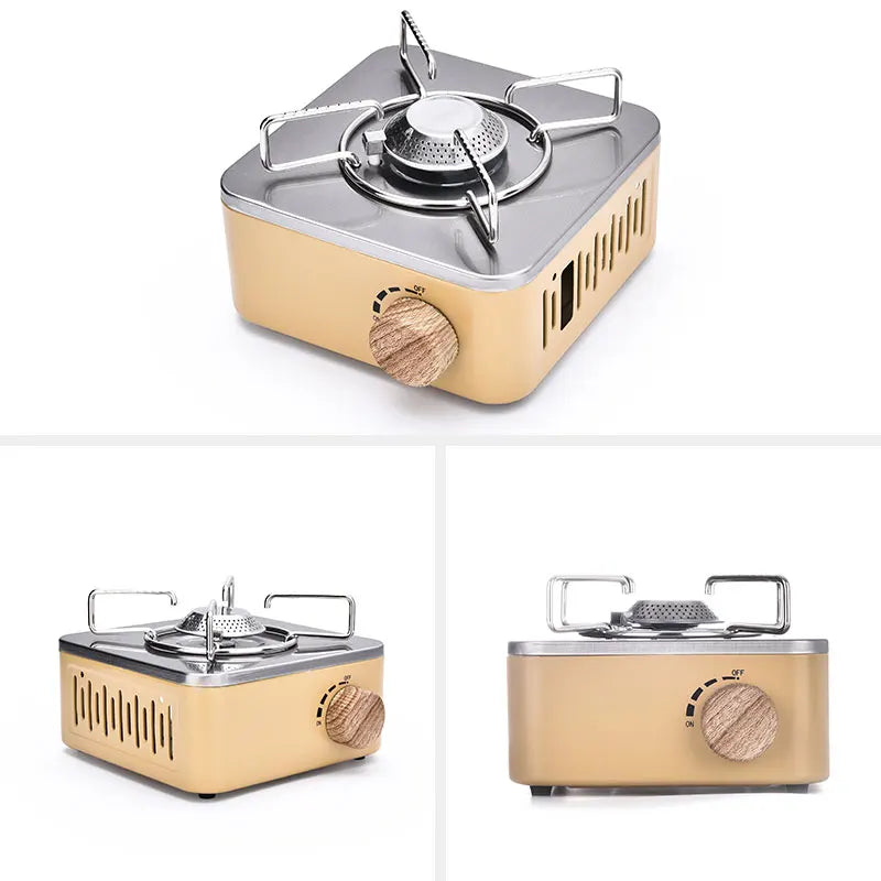 Draagbare Camping Gaskooktoestel - 2800W Vuurvermogen voor Outdoor & Picknicks-Novormo