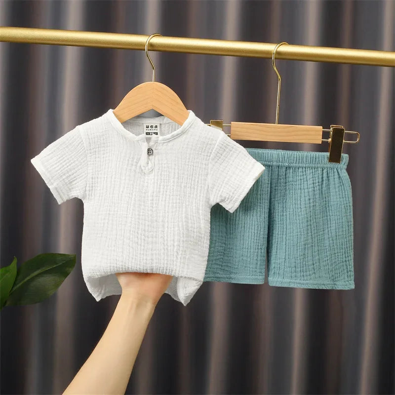 Zomerse Set met T-Shirt en Short voor Kinderen