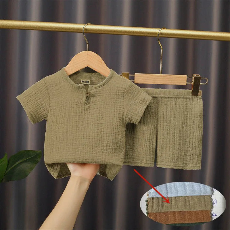 Zomerse Set met T-Shirt en Short voor Kinderen