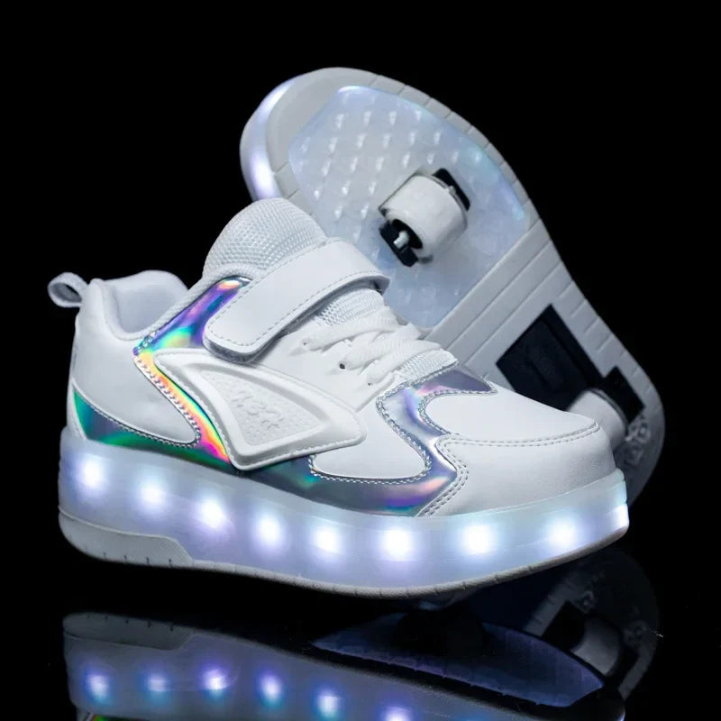 LED Wieltjesschoenen voor Kinderen – Oplichtend & Verstelbaar