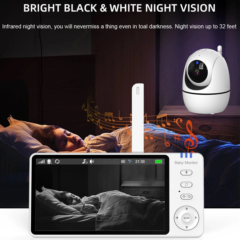 Babyfoon 5-Inch – Camera & Nachtzicht-Novormo