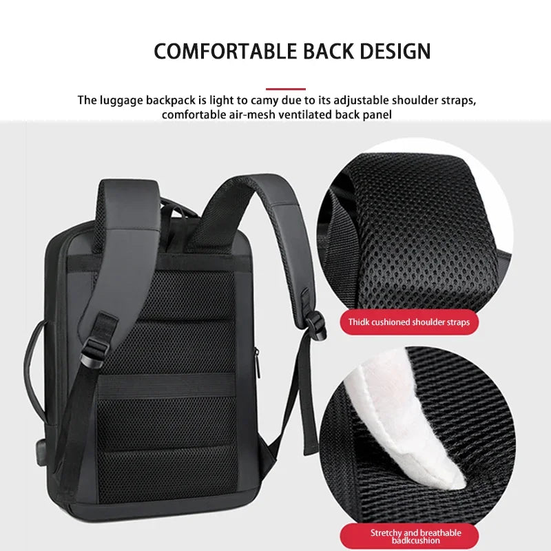 Waterdichte Rugzak - Grote Capaciteit, USB-poort & Laptopvak-Novormo