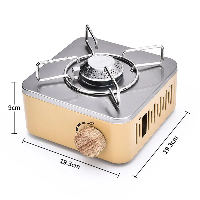 Draagbare Camping Gaskooktoestel - 2800W Vuurvermogen voor Outdoor & Picknicks-Novormo