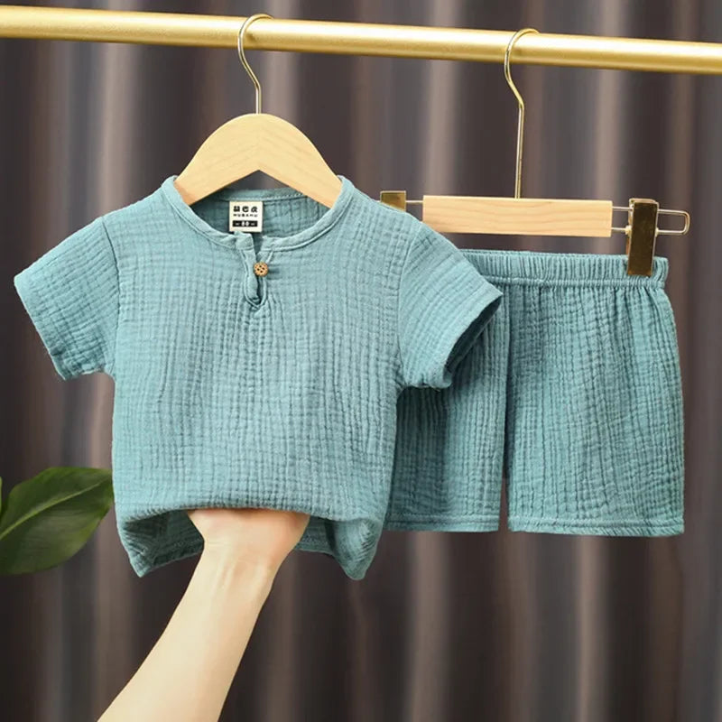 Zomerse Set met T-Shirt en Short voor Kinderen