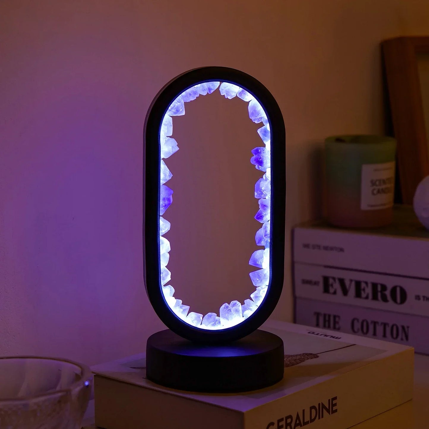 Amethist Lamp – Natuurlijke Kristallamp met Rustgevende Gloed