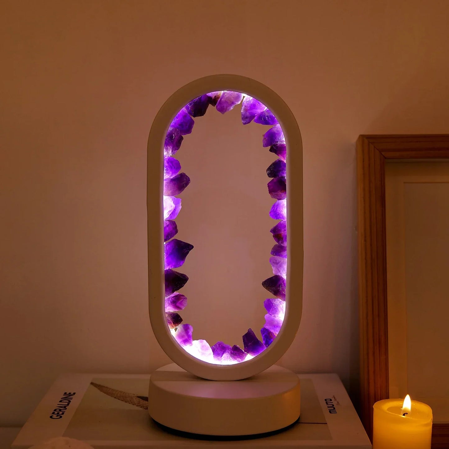 Amethist Lamp – Natuurlijke Kristallamp met Rustgevende Gloed