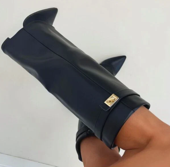 Luxe Hoge Laarzen met Flap