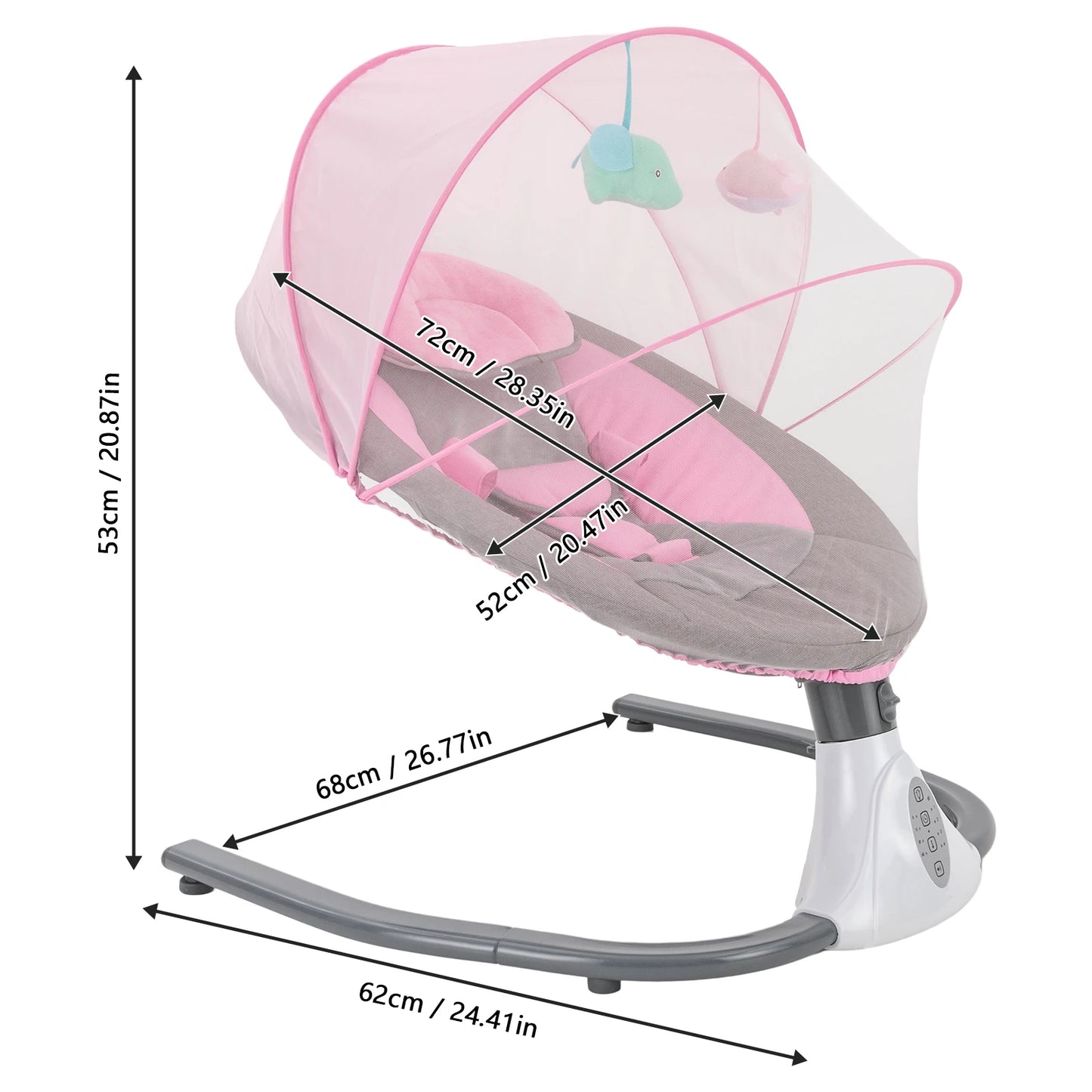 Baby Schommelstoel – Elektrisch & Met Afstandsbediening-Novormo
