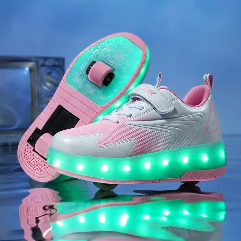 LED Wieltjesschoenen voor Kinderen – Oplichtend & Verstelbaar