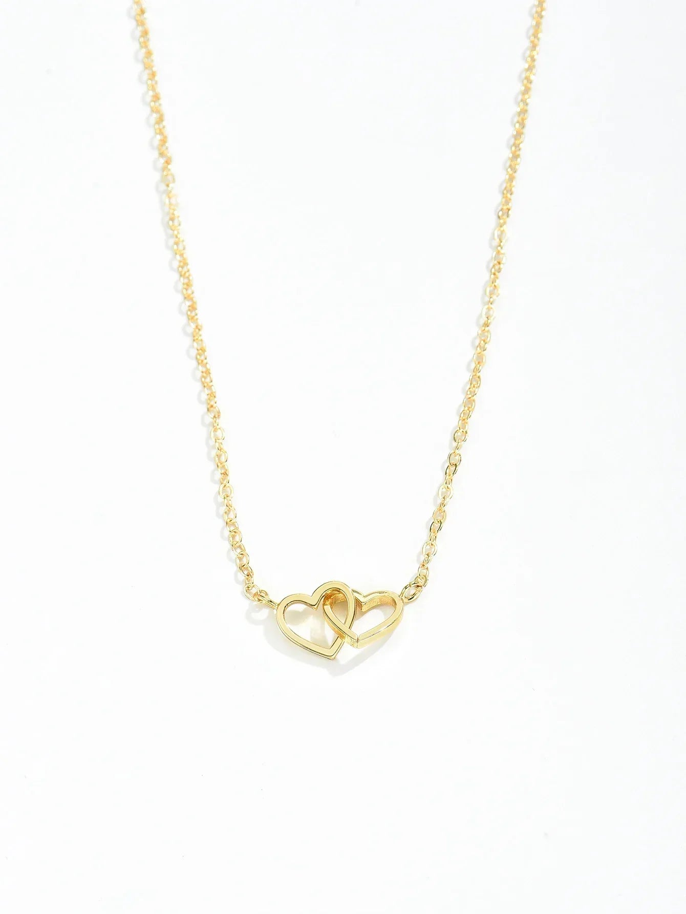 Dubbele Hartjesketting voor Dames – Verfijnd & Symbolisch Design