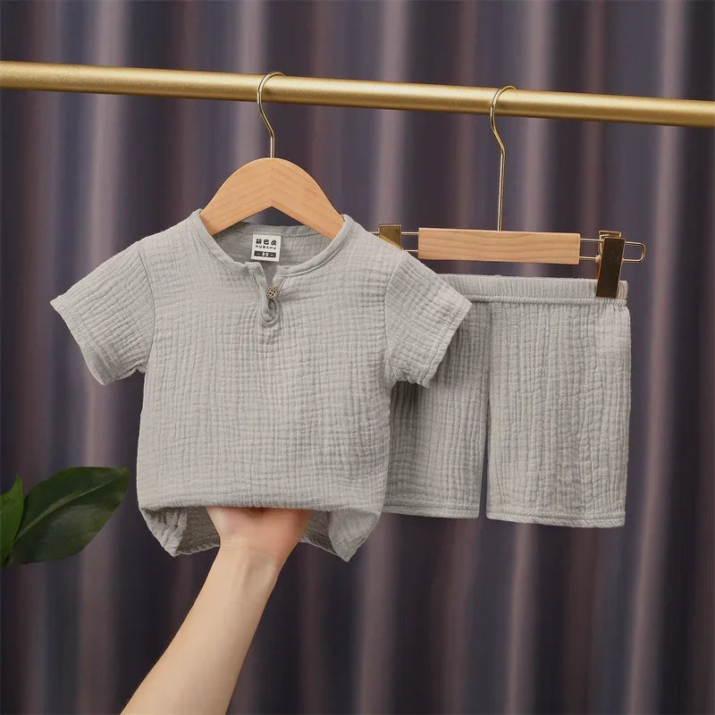 Zomerse Set met T-Shirt en Short voor Kinderen