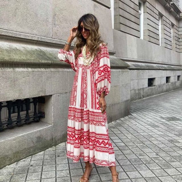 Luchtige losse maxi-jurk Avianna – stijlvolle zomerjurk voor dames