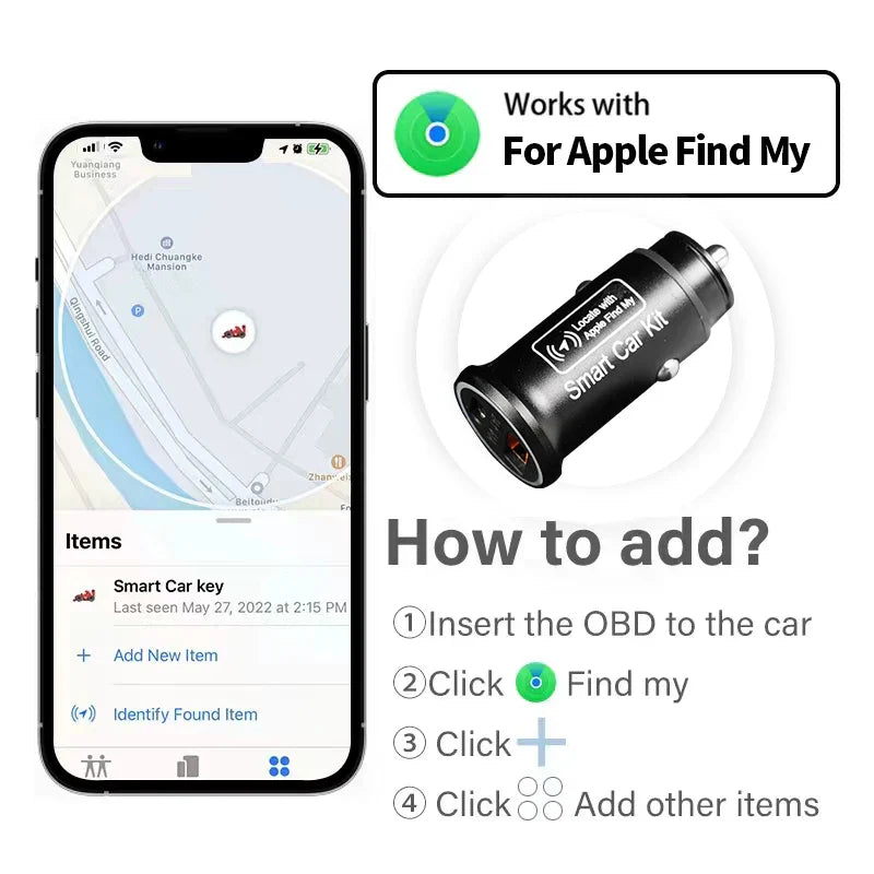 Slimme OBD GPS-tracker met oplaadfunctie