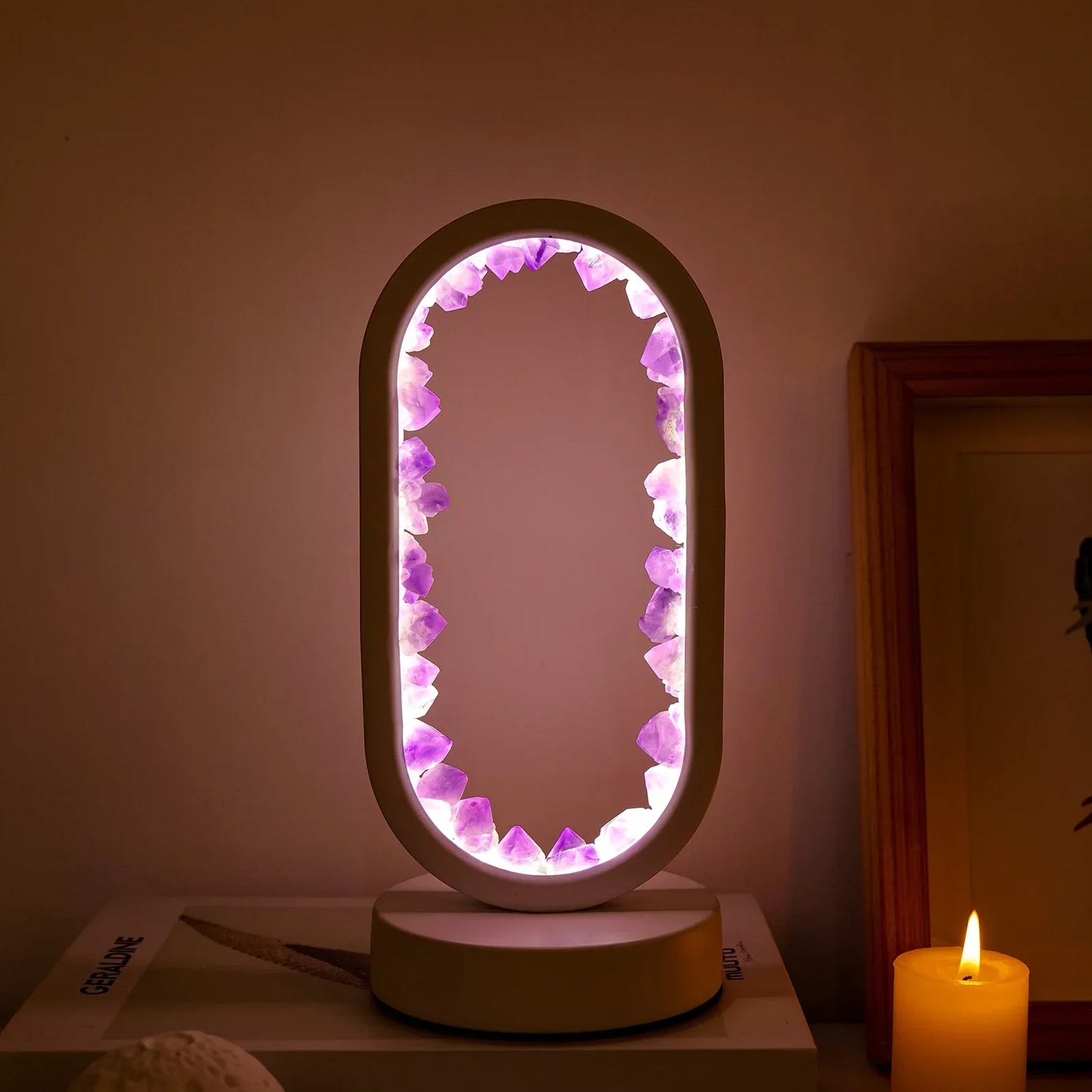 Amethist Lamp – Natuurlijke Kristallamp met Rustgevende Gloed
