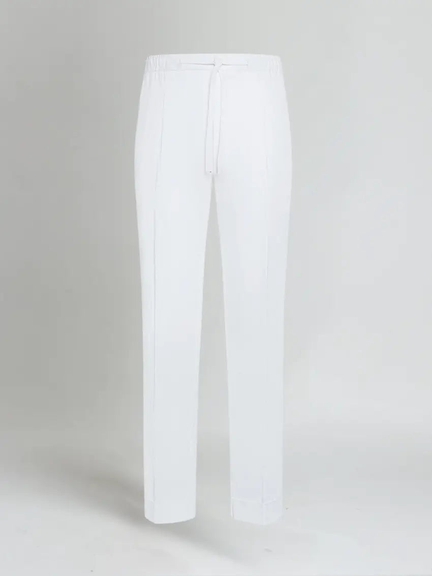 Witte Linnen Broek Heren – Luchtige Zomerbroek voor Strand & Stad