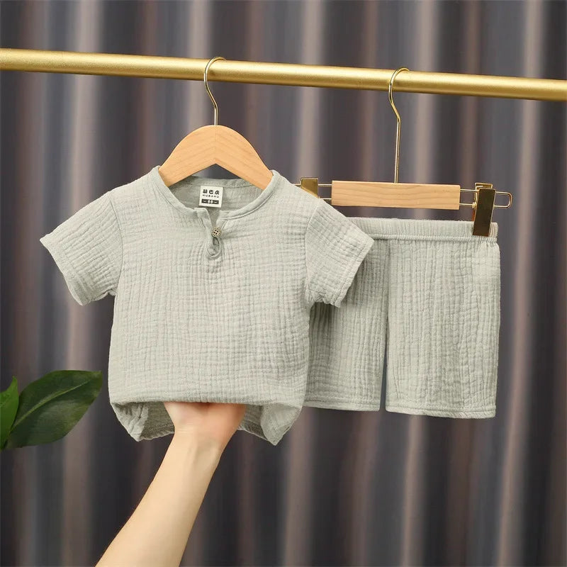 Zomerse Set met T-Shirt en Short voor Kinderen