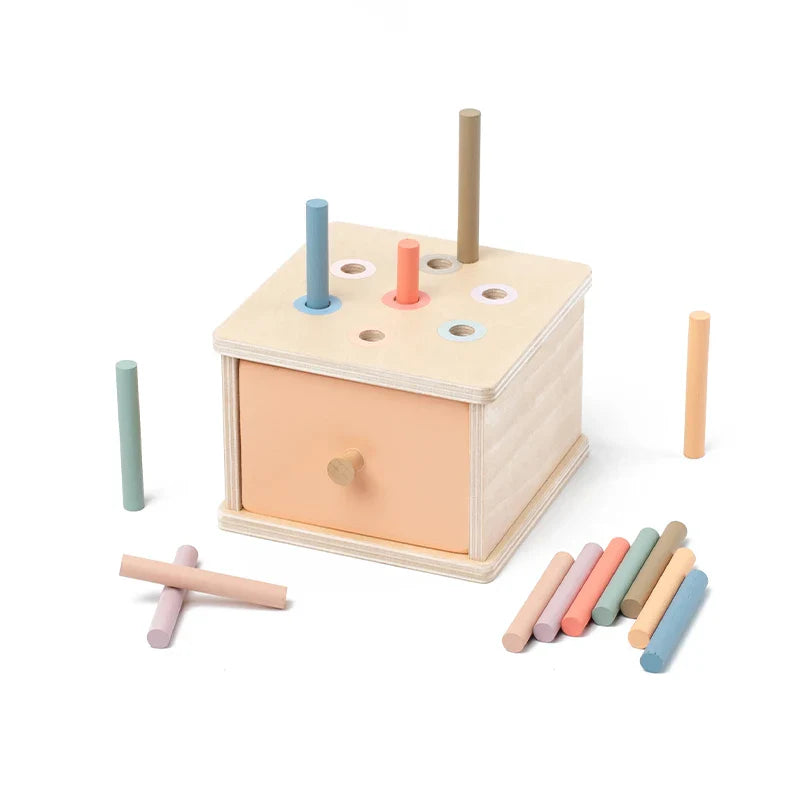 Houten Montessori Speelbox voor Baby’s en Peuters