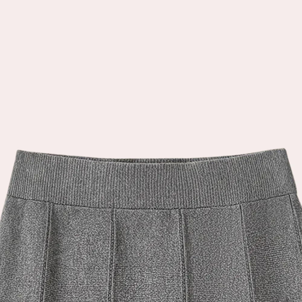 Gebreide Maxirok Dames met Hoge Taille