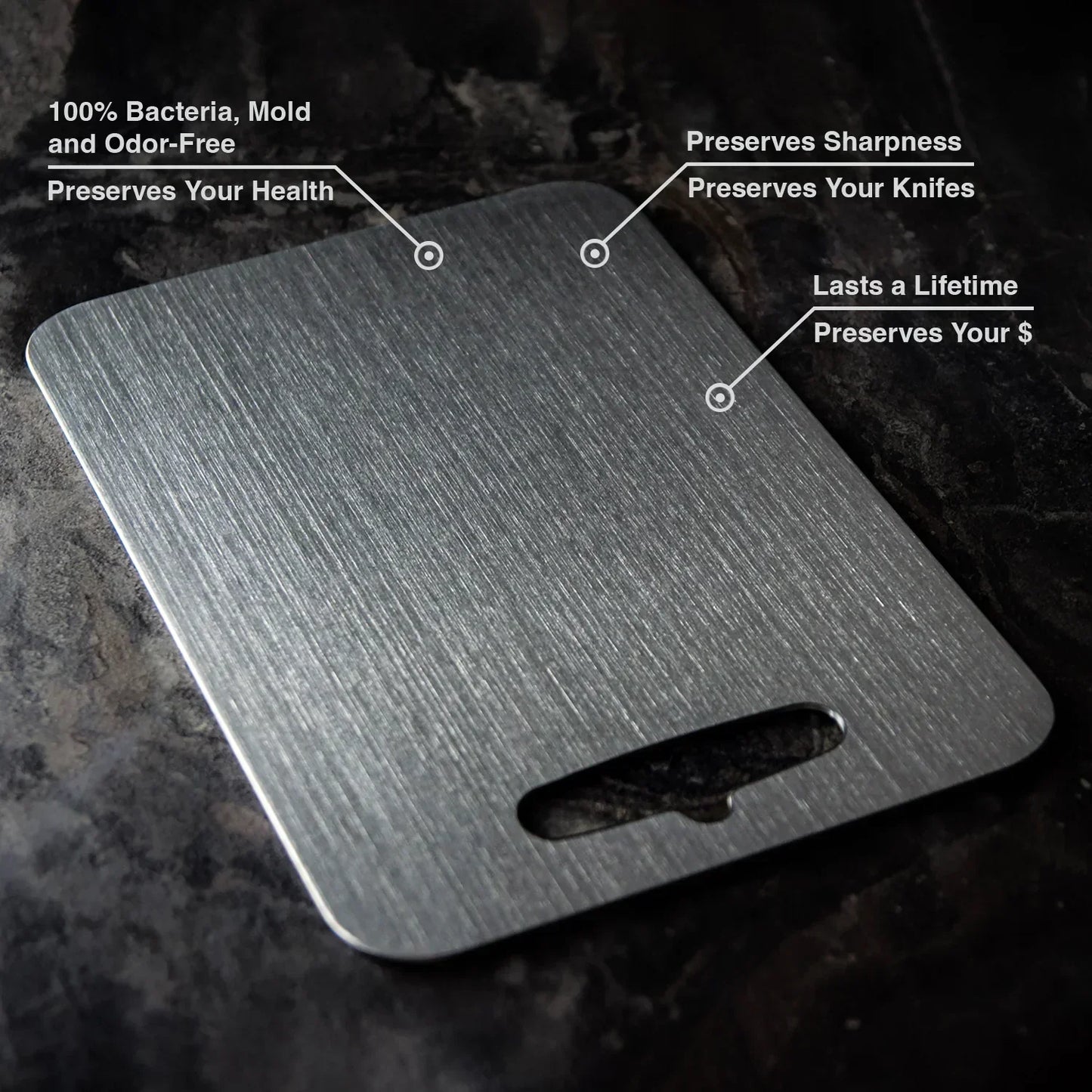 Titanium Snijplank – BPA-vrij, Hygiënisch & Duurzaam